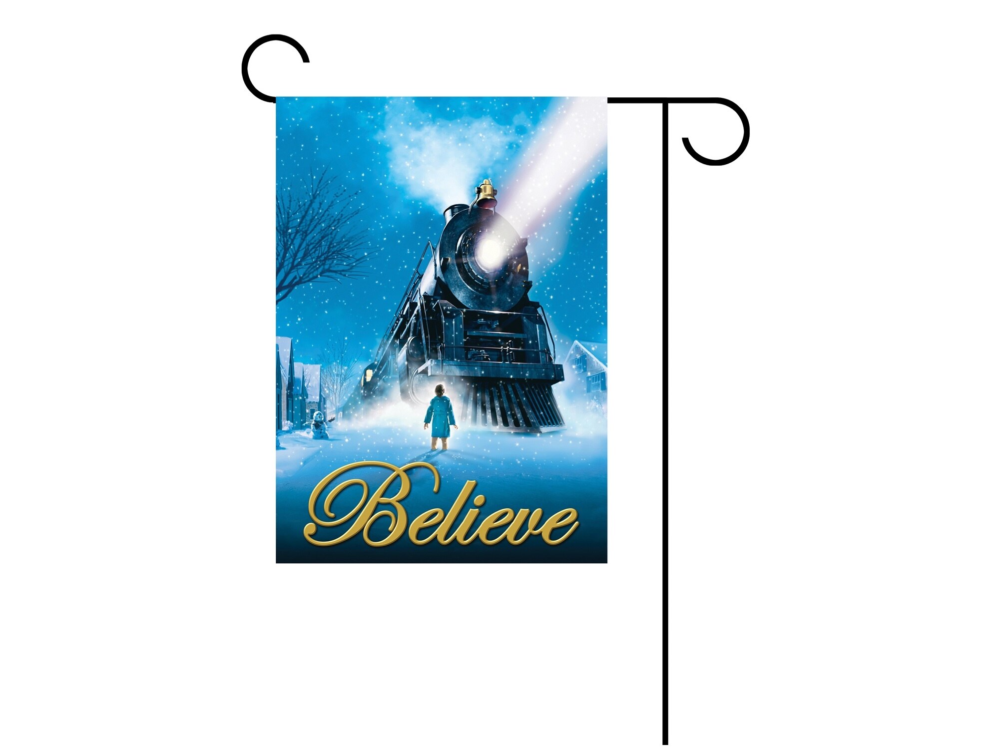 The Polar Express Garden Flag